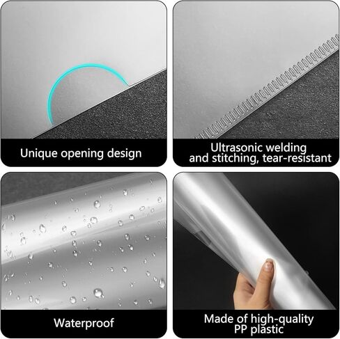 50 حزمة من المجلدات البلاستيكية من النوع L، جيوب مشروع شفافة، مجلد مستندات شفاف لأكمام السترة الورقية بحجم حرف A4 in Kuwait