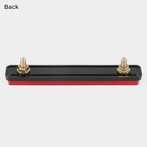 عاكس أحمر من Evermotor للدراجات النارية، عاكس تحذير عاكس للضوء مستطيل M5 مقاس 4.25 بوصة، مثبت على الشرفة UTV ATV للدراجات النارية (قطعتان) in Kuwait