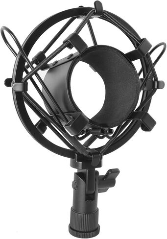 LUORNG Microphone Shock Mount Metal Suitable for 47 53mm/1.85 2.09in Professional Microphones Adjustable High Isolation Universal Shock Mount Clamp in Saudi Arabia