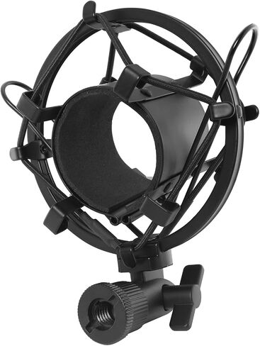 LUORNG Microphone Shock Mount Metal Suitable for 47 53mm/1.85 2.09in Professional Microphones Adjustable High Isolation Universal Shock Mount Clamp in Saudi Arabia