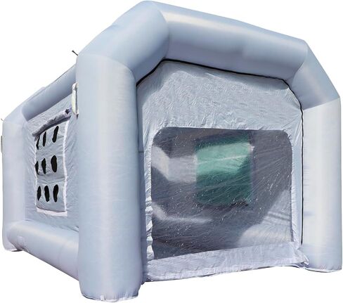 Xmaybang Inflatable Spray Booth 12x7.2x8.9ft,Portable Auto Paint Booth with Filtration System,Suitable for Motorcycles, Outdoor Tents, Medical Aids, Auto Parts, Etc,Blower Not Included in Saudi Arabia