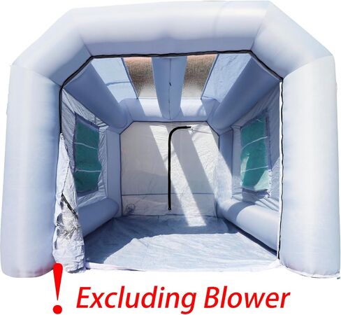 Xmaybang Inflatable Spray Booth 12x7.2x8.9ft,Portable Auto Paint Booth with Filtration System,Suitable for Motorcycles, Outdoor Tents, Medical Aids, Auto Parts, Etc,Blower Not Included in Saudi Arabia