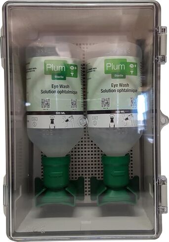 محطة غسيل العيون الصناعية الصغيرة Plus Rinse 45504، بطول 11.5 بوصة، وعرض 5.5 بوصة، وطول 8 بوصة، و16.9 أونصة سائلة. in Kuwait