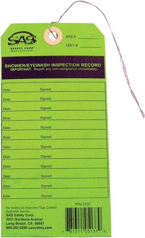 Service Tag, Eyewash Station in Saudi Arabia