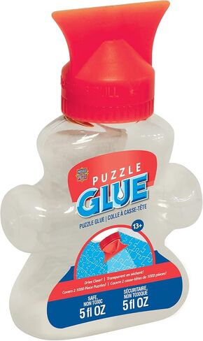 MasterPieces Accessories - Jigsaw Puzzle Piece Shaped Glue Bottle with Swivel Spreader Cap, 5-Ounce in Saudi Arabia