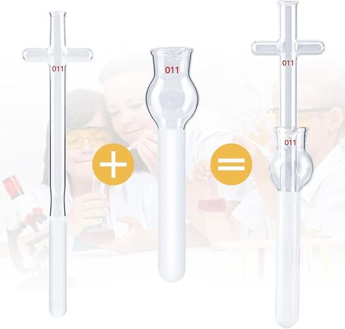 4E's USA Tissue Grinder - 20 mL Glass Dounce Homogenizer Tissue Grinder Tube with Pestel, Made of Borosilicate Glass (4 Sets) in Saudi Arabia