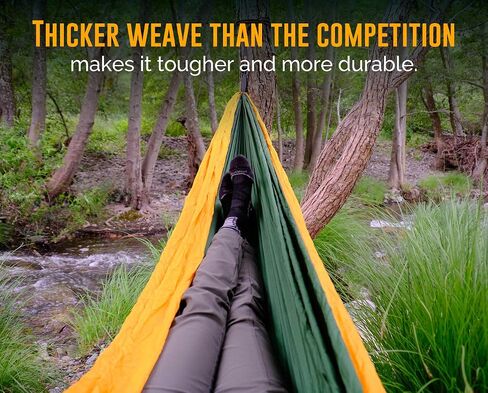 Ryno Tuff XL 2 Person Camping Hammock with Mosquito Net & Rain Fly - Compact Double Hammock with Bug Net, Tarp, Pocket, Tree Straps & Heavy Duty Carabiners - Parachute Grade Nylon Holds Over 600lbs in Kuwait