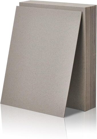 24 قطعة من لوحة الكتب، لوحة مجلدات VULGBUNEE DIY، لوحة كتب مصممة من اللوح الخشبي، أوراق من اللوح الخشبي الثقيل، لوازم تجليد الكتب لتغطية تجليد الكتب (رمادي، 11 × 8.5، 80PT) in Kuwait