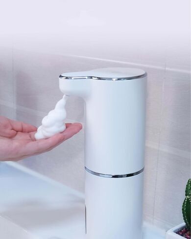 8AMTECH Automatic Foaming Soap Dispenser, Touchless Hand Soap Dispenser USB Rechargeable Countertop Dish Soap Dispenser for Bathroom, Kitchen in Kuwait