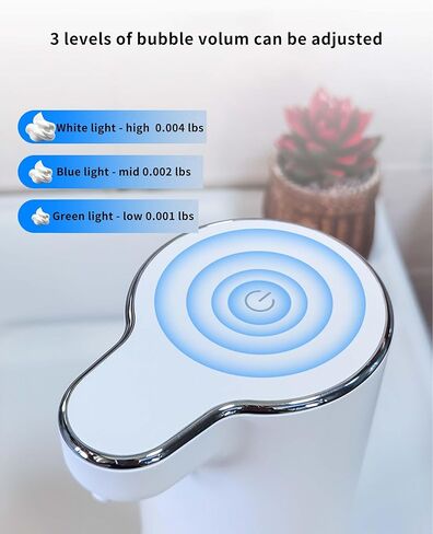 8AMTECH Automatic Foaming Soap Dispenser, Touchless Hand Soap Dispenser USB Rechargeable Countertop Dish Soap Dispenser for Bathroom, Kitchen in Kuwait