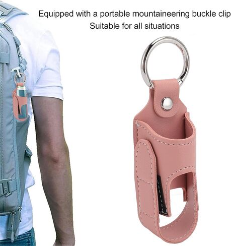 Inhaler Case Holder, 2PCS Asthma Inhaler Holder Portable Storage Protective PU Leather Asthma Inhaler Case Lightweight and Protective Shell for Daily Use, Travel and School (Pink) in Saudi Arabia