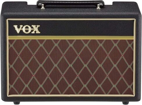 حزمة مضخم صوت الجيتار المحمول Vox Amps Pathfinder بقدرة 10 وات مع كابل جيتار بزاوية قائمة منسوجة بطول 10 أقدام (عنصران) in Kuwait