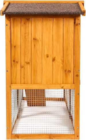 قفص دجاج Ogrmar خشبي كبير في الهواء الطلق على شكل أرنب قفص دجاجة مع باب تهوية وصينية قابلة للإزالة وحديقة منحدر في الفناء الخلفي لمنزل الحيوانات الأليفة وصندوق تعشيش الدجاج in Kuwait