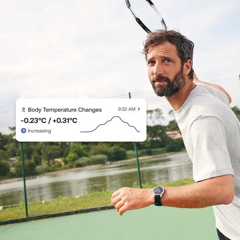 Withings ScanWatch 2 مع مراقب المسح الضوئي، ساعة ذكية هجينة لصحة القلب للرجال والنساء - مع SPO2، مراقبة درجة الحرارة، النوم، صحة الجهاز التنفسي، مراقبة الدورة، بطارية تدوم 30 يومًا، HSA/FSA in Kuwait