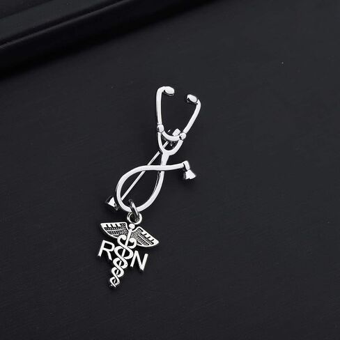 Medical Stethoscope Brooch Pins for Doctor Nurse Medical Students Medical Caduceus Gift For RN,PA,MA,LPN,LVP,NP,Vet in Saudi Arabia