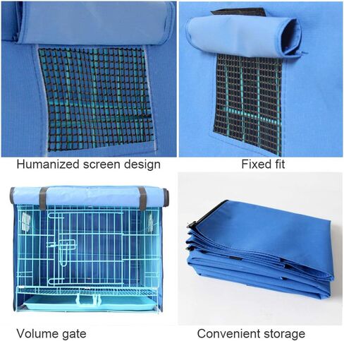 غطاء قفص الكلب، غطاء قفص الكلب، غطاء بيت الحيوانات الأليفة، غطاء قفص الكلب، غطاء متين مقاوم للماء لبيت الكلب للكلاب المتوسطة (وردي L) in Kuwait