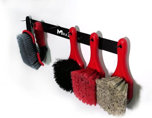 Maxshine Detailing Brush Hanger – 6 Durable Hooks Ready to Serve for Holding car Detail Brushes, Sturdy Design, Lightweight, Wall Mounted in Saudi Arabia