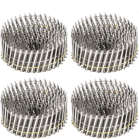raseparter 1200 عدد 15 درجة مسامير انحياز غير قابلة للصدأ 1-3/4 بوصة × 0.09 بوصة حلقة عرقوب غطاء صغير مسمار لفائف للخشب والبلاستيك in Saudi Arabia