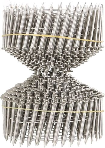 raseparter 1200 عدد 15 درجة مسامير انحياز غير قابلة للصدأ 1-3/4 بوصة × 0.09 بوصة حلقة عرقوب غطاء صغير مسمار لفائف للخشب والبلاستيك in Saudi Arabia
