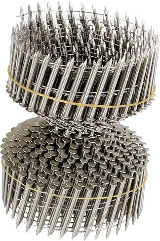 raseparter 1200 عدد 15 درجة مسامير انحياز غير قابلة للصدأ 1-3/4 بوصة × 0.09 بوصة حلقة عرقوب غطاء صغير مسمار لفائف للخشب والبلاستيك in Saudi Arabia