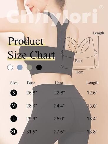 Chilylori Square Neck Sports Bra Racerback Workout Tops for Women Y Back Sports Bra Crop Top Padded Tank Top Bra Yoga in Saudi Arabia