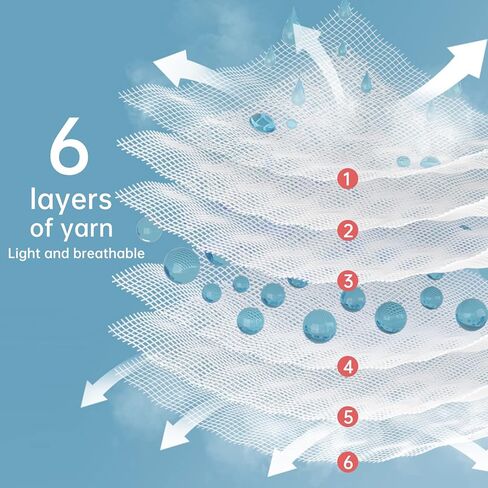 فيفيلاند بيبي موسلين مناشف 12 قطعة لبشرة الطفل الحساسة، منشفة حمام قطنية مكونة من 6 طبقات، مناديل ناعمة لوجه الأطفال حديثي الولادة، هدية رائعة للاستحمام، 12 × 12 بوصة in Kuwait