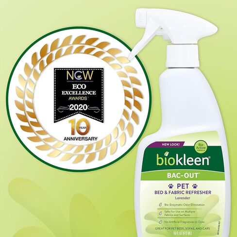 مزيل رائحة الحيوانات الأليفة من بيوكلين باك أوت - 16 أونصة 2 عبوة - قوة إنزيم احترافية، منعش للأقمشة، إزالة الروائح باللافندر الطازج بأمان، صديق للبيئة، طبيعي - قد تختلف التعبئة والتغليف in Kuwait