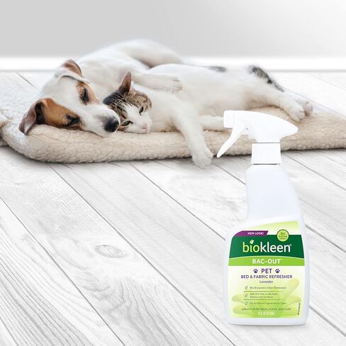 مزيل رائحة الحيوانات الأليفة من بيوكلين باك أوت - 16 أونصة 2 عبوة - قوة إنزيم احترافية، منعش للأقمشة، إزالة الروائح باللافندر الطازج بأمان، صديق للبيئة، طبيعي - قد تختلف التعبئة والتغليف in Kuwait