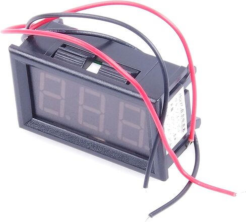 Micro Digital Amp Meter 0.56" Electric Ammeter DC 0-99.9A Amperage Panel Meter Green LED Display 12V Current Tester Ampere Gauge (100A, Red) in Saudi Arabia