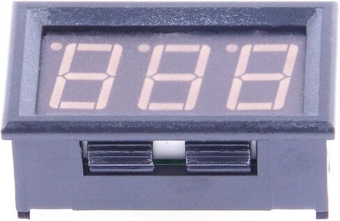 Micro Digital Amp Meter 0.56" Electric Ammeter DC 0-99.9A Amperage Panel Meter Green LED Display 12V Current Tester Ampere Gauge (100A, Red) in Saudi Arabia