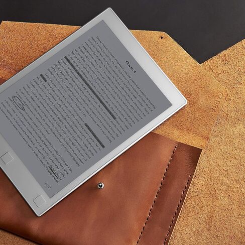 حافظة كمبيوتر لوحي Capra Leather 2 reMarkable للرجال، حافظة للقارئ الإلكتروني باللون البني الفاتح، غلاف ورقي رقمي مصنوع يدويًا بالحبر الإلكتروني، حامل قلم تحديد واقي. هدايا رجالي in Kuwait