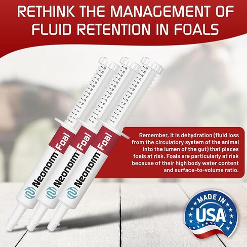 Neonorm Jaguar Animal Health Foal - Equine Supplement Paste for The Support of Proper Hydration & Bowel Health - Plant-Based Product for Pre-Weaned Foals (30 mL) in Saudi Arabia