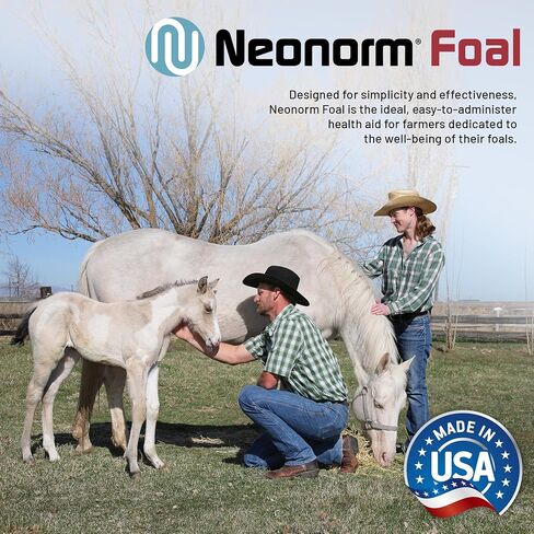 Neonorm Jaguar Animal Health Foal - Equine Supplement Paste for The Support of Proper Hydration & Bowel Health - Plant-Based Product for Pre-Weaned Foals (30 mL) in Saudi Arabia