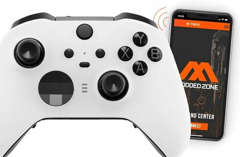 وحدة تحكم MODDEDZONE Custom MODDED اللاسلكية المتوافقة مع Xbox ONE Elite Series 2 والكمبيوتر الشخصي - مع تعديلات ذكية - الأفضل لألعاب FPS - مصنوعة يدويًا بواسطة خبراء في الولايات المتحدة الأمريكية بتصميم فريد - أسود in Saudi Arabia