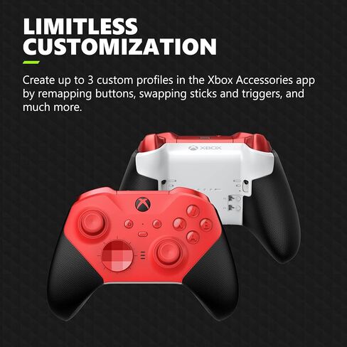 وحدة تحكم Xbox Elite اللاسلكية Series 2 Core – أحمر (تم تجديد Premium) in Kuwait