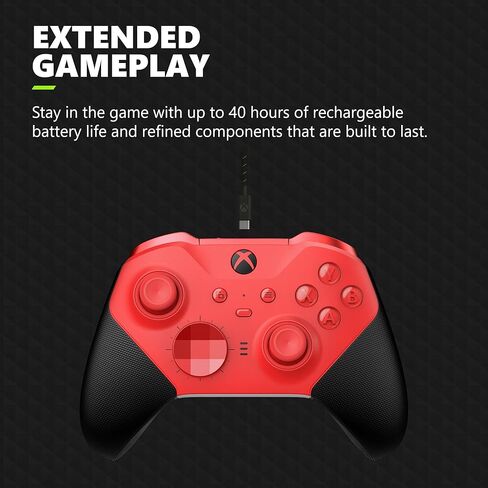 وحدة تحكم Xbox Elite اللاسلكية Series 2 Core – أحمر (تم تجديد Premium) in Kuwait