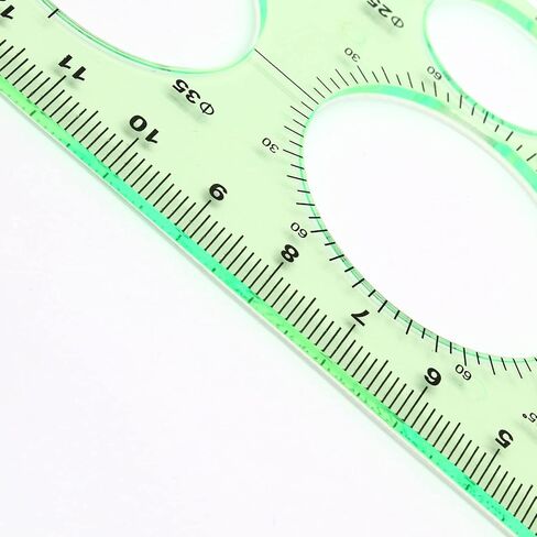 BokWin 3PCS Circle Templates Measuring Geometry Ruler Geometric Ruler Template for Office and School, Building Formwork, Drawing， Drafting(3 Styles) in Saudi Arabia