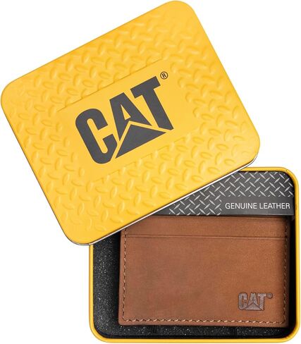 حافظة بطاقات للرجال من كاتربيلر مع الشعار in Kuwait