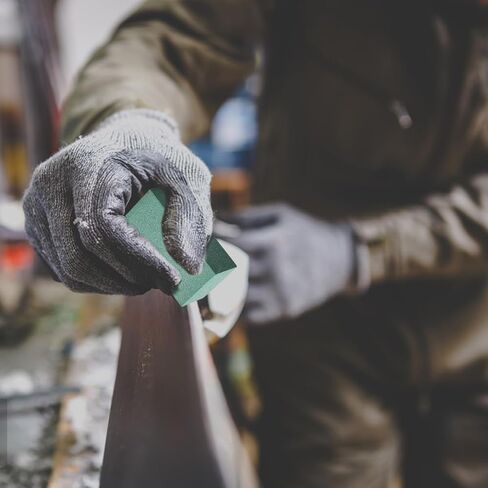 6 قطع من حجر رازولوغ المطاطي الكاشط، حجر لزج ناعم على الجليد، حجر كتلة مطاطي لطحن الحواف لإزالة الصدأ والنتوءات (أزرق 60 حبيبة، أخضر 120 حبيبة، أحمر 240 حبيبة) in Kuwait