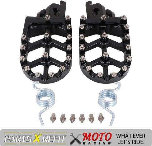 JFG RACING Dirt Bike Foot Pegs Motorcycle Footpegs Foot Pedals Rests CNC For CRF150R 07-23 CRF250R 04-23 CRF450R 02-23 CRF250L 12-21 CRF300L 21-23 CRF250X CRF450X CRF450RL CR125 CR250 Quenching in Saudi Arabia