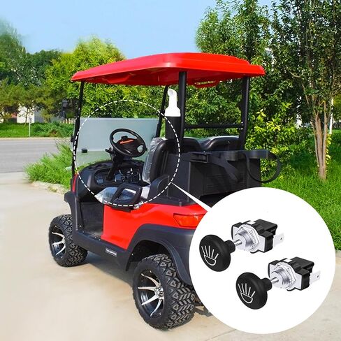 USTOPF1T 2 قطعة مفتاح سحب السيارة، زر تشغيل وإيقاف الضوء العالمي 12 فولت لـ EZGO، Golf، Yamaha in Kuwait