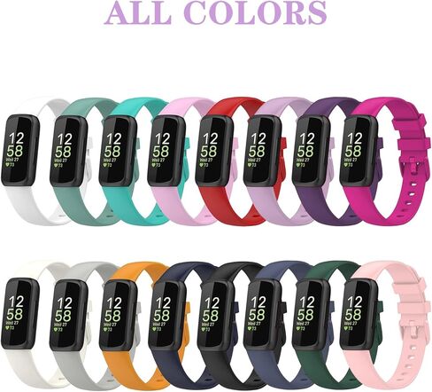 3 عبوات مخروطية من أجل Fitbit Inspire 3، أساور معصم رياضية من السيليكون للياقة البدنية للنساء والرجال in Kuwait