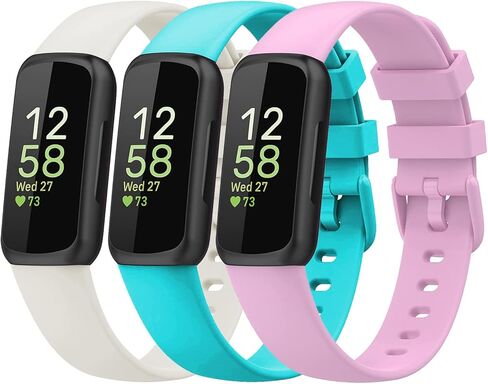 3 عبوات مخروطية من أجل Fitbit Inspire 3، أساور معصم رياضية من السيليكون للياقة البدنية للنساء والرجال in Kuwait