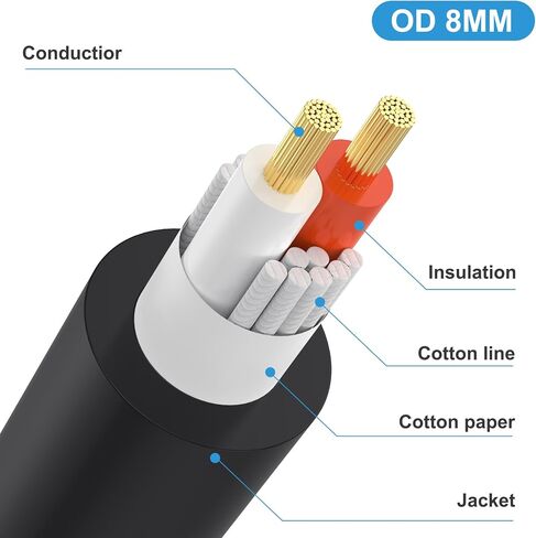 MTUERANC Speakon to 1/4 Mono Speaker Cable, 6.35mm (1/4") TS Plug to Speakon Female Speaker Audio Adapter for DJ/PA Speaker Cord with Twist Lock -50cm/0.5FT (Speakon Female to 1/4 Male Straight) in Kuwait