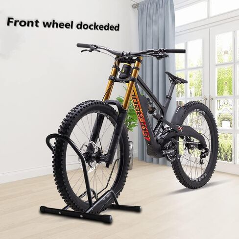 YYDS Bike Stand, Black, Alloy Steel, 3.35 in Wide, Easy to Use, Stable, Compatible with 3.35 in Tires, No More Worries About Bike Parking in Saudi Arabia