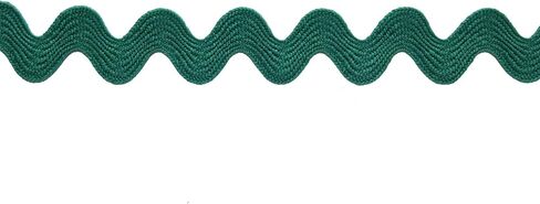 أساسيات من Leisure Arts RIC Rac 11/16" 4 ياردات تروبيك - زخرفة ريك راك للخياطة - زخرفة ريك راك مموجة للخياطة والحرف اليدوية - شريط ريك راك - ريك راك تقليم استوائي in Kuwait