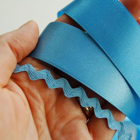 أساسيات من Leisure Arts RIC Rac 11/16" 4 ياردات تروبيك - زخرفة ريك راك للخياطة - زخرفة ريك راك مموجة للخياطة والحرف اليدوية - شريط ريك راك - ريك راك تقليم استوائي in Kuwait