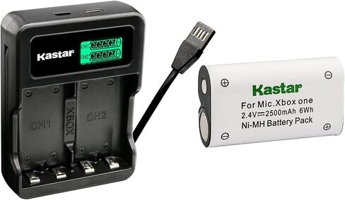 بطارية Kastar قطعة واحدة وشاحن USB LZD2 متوافق مع أجهزة Xbox One، وXbox One S، وXbox One X، وXbox One X/S، وXbox Series X/S، ووحدة التحكم اللاسلكية Xbox One Elite in Kuwait
