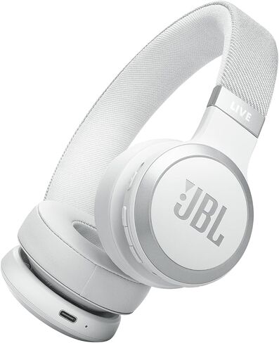 JBL Live 670NC - Wireless On-Ear Headphones with Adaptive Noise Cancelling with Smart Ambient, Up to 65H Battery Life with Speed Charge, Lightweight, Comfortable and Foldable Design (Black) in Saudi Arabia