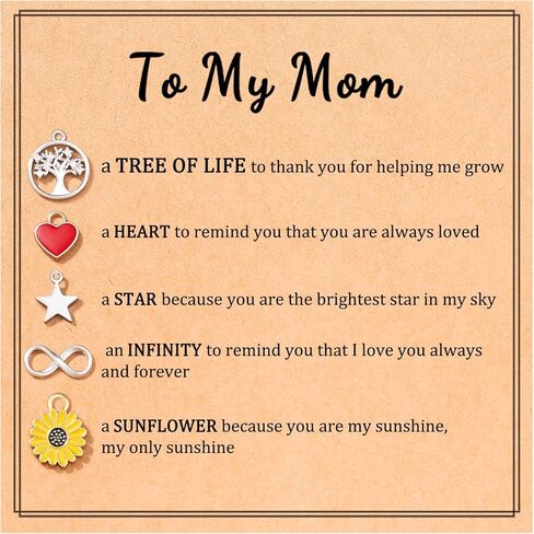 هدايا عيد الأم من JOGDIAM للأم من الابنة والابن وحقيبة صغيرة إكسسوار هدية للأم/هدايا عيد ميلاد الأم الجديدة مجوهرات in Kuwait